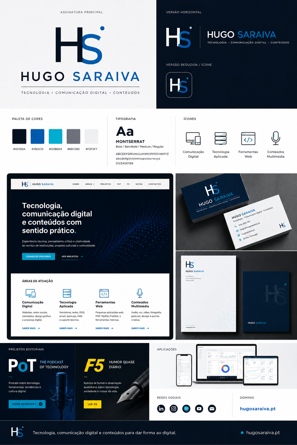 Identidade visual Hugo Saraiva